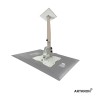 Кронштейн ARTKRON​ DNT-20 (300-500 мм, белый, с фланцем) 