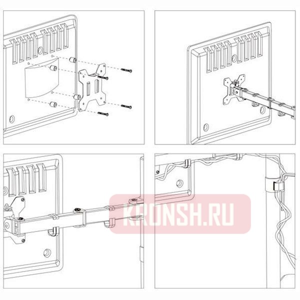 Кронштейн ARTKRON​ Clip-310 (чёрный)  