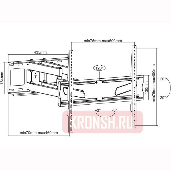 Кронштейн для телевизора iTECHmount PTRB-63
