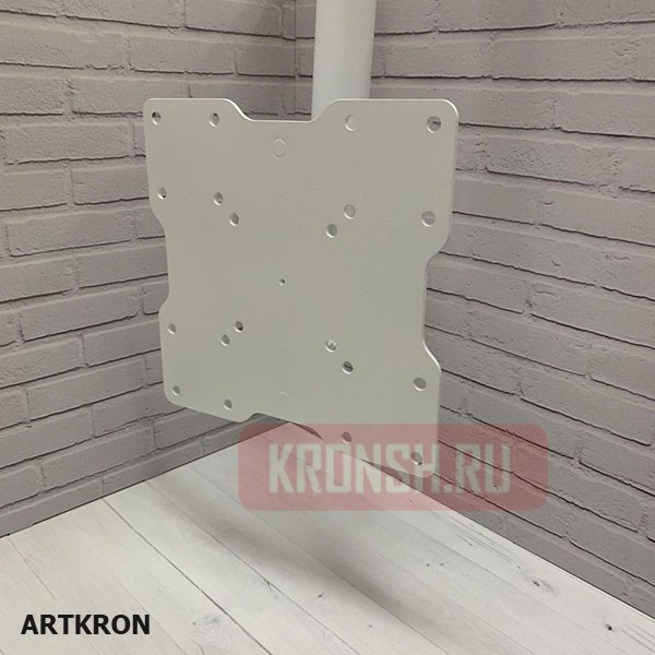 Кронштейн ARTKRON​ DNT-20 (600-1000 мм, белый, с фланцем)  