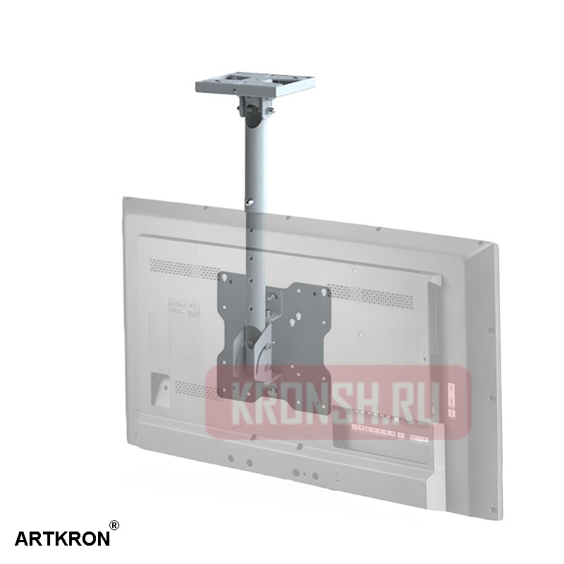 Кронштейн ARTKRON​ DNT-20 (600-1000 мм, белый, с фланцем)  