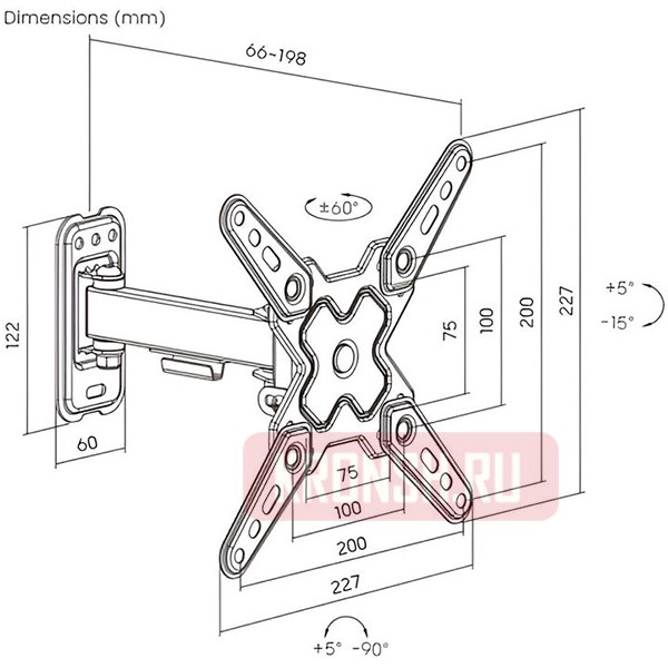 Кронштейн для телевизора iTECHmount LCDN721