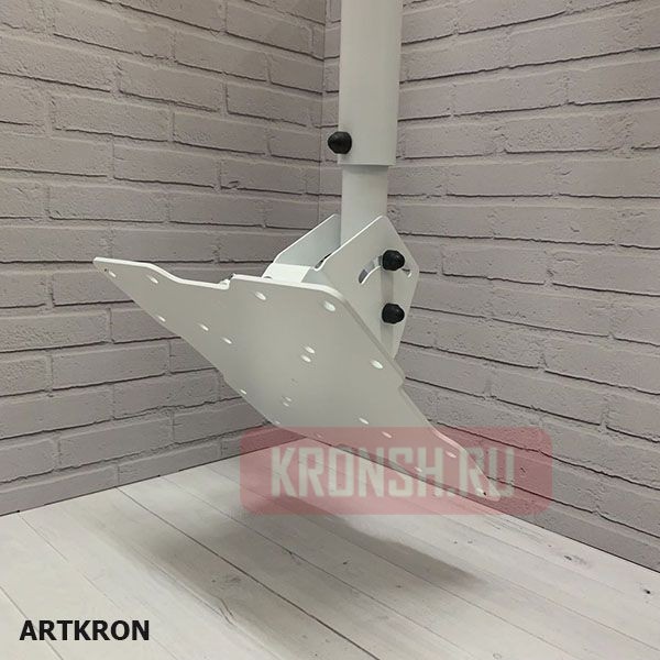 Кронштейн ARTKRON​ DNT-20 (800-1400 мм, белый, с фланцем)  