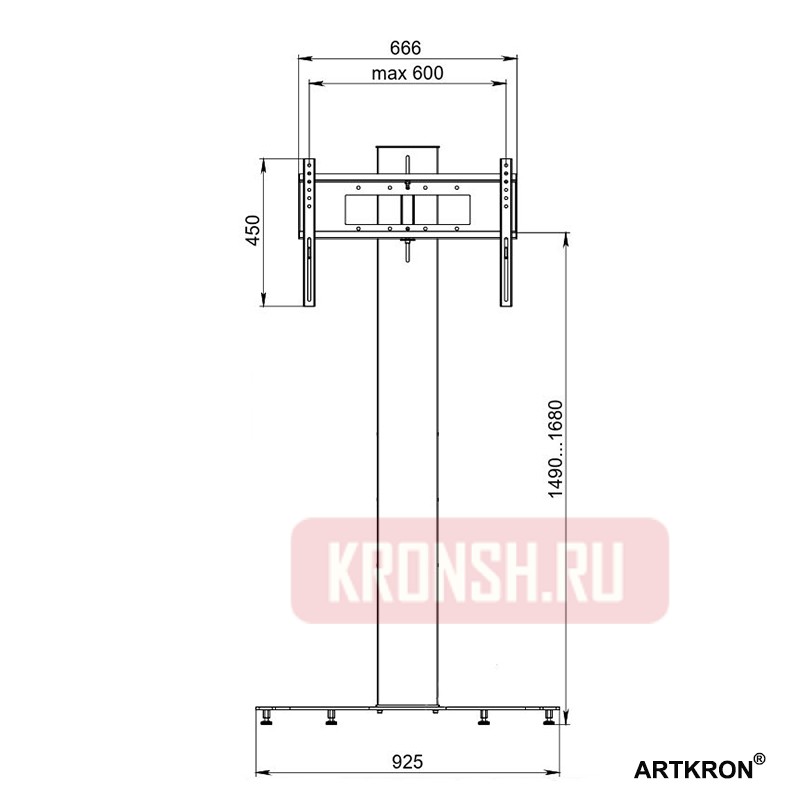 Стенд ARTKRON M65 (чёрный)