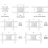 Кронштейн для телевизора Onkron M7LW (белый)