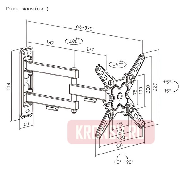 Кронштейн для телевизора iTECHmount LCDN723