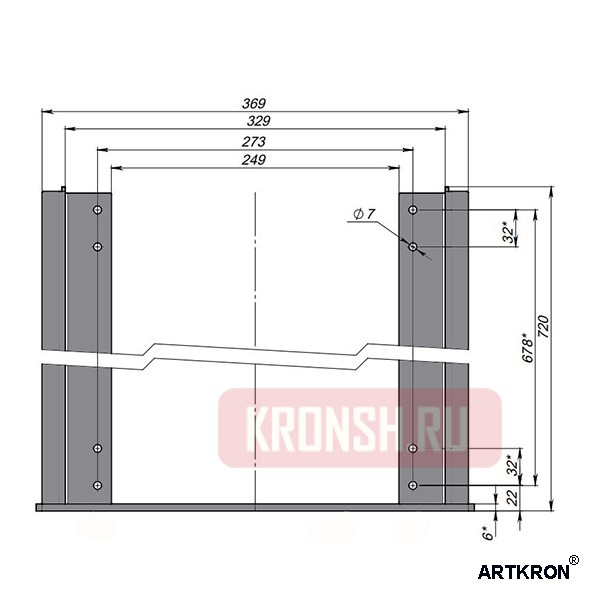 Кронштейн-держатель ARTKRON FM-1000