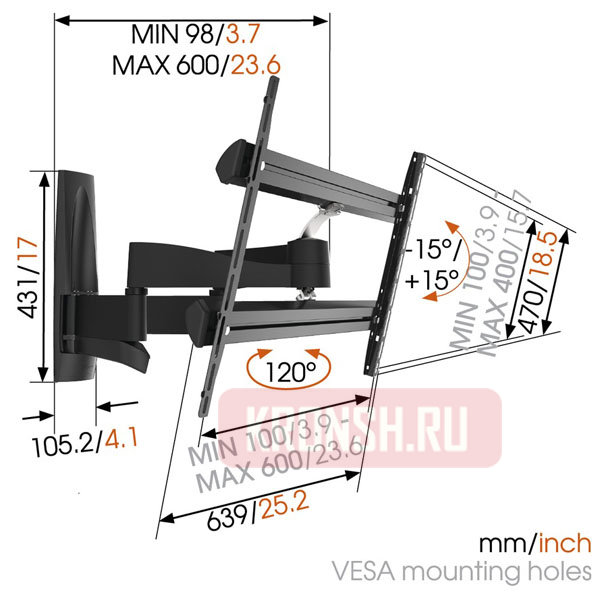 Кронштейн для телевизора Vogels WALL 3350