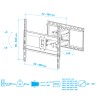 Кронштейн для телевизора Arm-Media Cobra-50 (чёрный) 