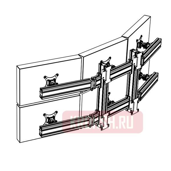 кронштейн на шесть мониторов