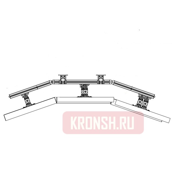 Кронштейн ARTKRON WALL 632 (на шесть мониторов)