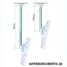 Кронштейн ARTKRON​ DNT-21 (300-500 мм, чёрный, без фланца)