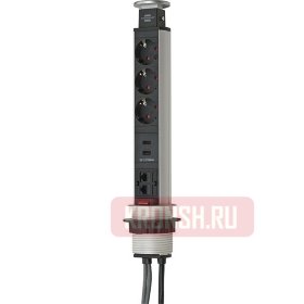 Выдвижной удлинитель Brennenstuhl (3 розетки, 2 м), 1396200023