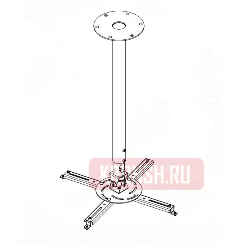 Потолочный кронштейн для проектора ARTKRON PRJ-3000 (2000-3000 мм) 