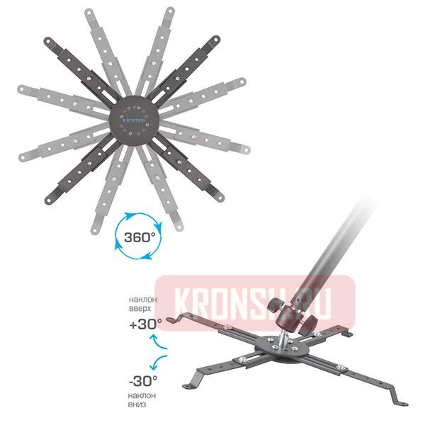 Кронштейн для проектора Kromax Projector-300 (тёмно-серый)