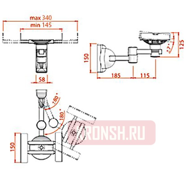 Кронштейн Electriclight КБ-01-19 (белый) 