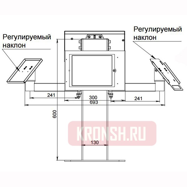Кронштейн для кассовой техники ARTKRON KSK-41P