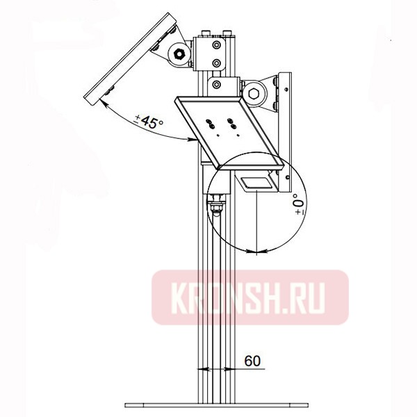 Кронштейн для кассовой техники ARTKRON KSK-41P