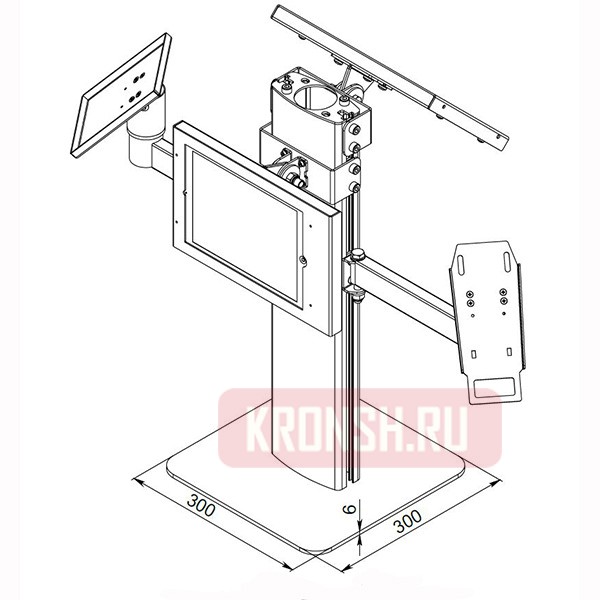 Кронштейн для кассовой техники ARTKRON KSK-41P