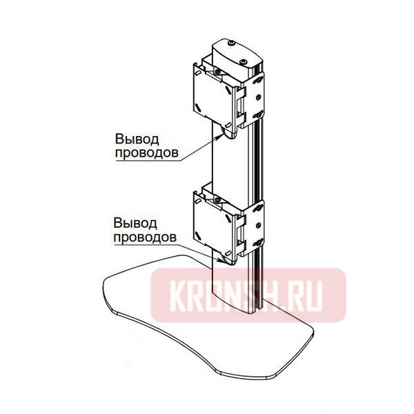Кронштейн для двух мониторов ARTKRON​ Kraft-21