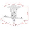 Кронштейн для проектора Uniteki PM2202W (белый)  