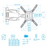 Кронштейн для телевизора Arm-Media Cobra-40 (чёрный)