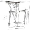 Потолочный кронштейн Brateck PLB-M0546AI