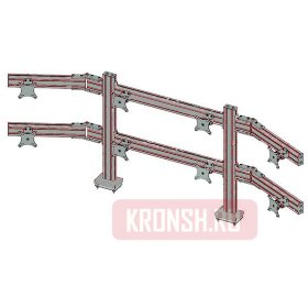 Кронштейн на 8 мониторов ARTKRON 842G (серебристый) 