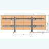 Кронштейн на 8 мониторов ARTKRON 842G (серебристый) 