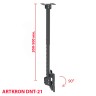 Кронштейн ARTKRON​ DNT-21 (600-1000 мм, белый, без фланца)  