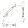 Кронштейн для монитора ErgoFount DCS-101C