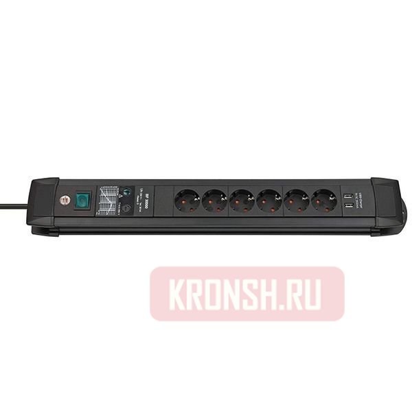 Сетевой фильтр Brennenstuhl (6 розеток, 3 м), 1156000596