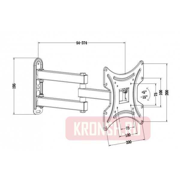 кронштейн для телевизора iTECHmount LCD-423B