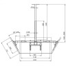 Потолочный кронштейн ARTKRON Quadro B55