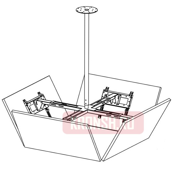 Потолочный кронштейн ARTKRON Quadro B55
