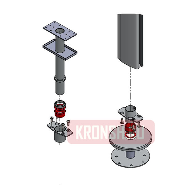 Распорный кронштейн ARTKRON Work Station S-32 (чёрный)