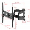 Кронштейн для телевизора Uniteki FM1772B (черный) 