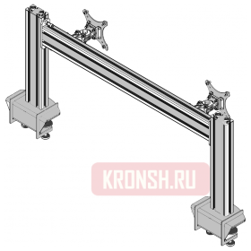 Кронштейн для двух мониторов ARTKRON 210ST Dual (серебристый) 