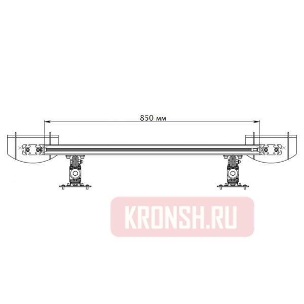 Кронштейн для двух мониторов ARTKRON 210ST Dual (серебристый) 