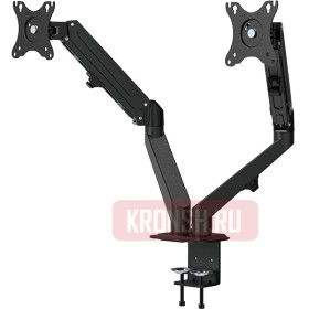 Кронштейн для двух мониторов Uniteki FMGT82B (чёрный)
