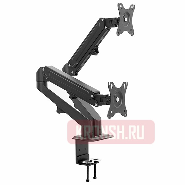 Кронштейн для двух мониторов Uniteki FMGT82B (чёрный)
