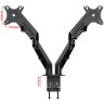 Кронштейн для двух мониторов Uniteki FMGT82B (чёрный)