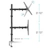 Кронштейн для 4 мониторов Onkron D421E