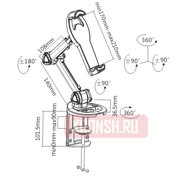крепление iTECHmount ShowPad17