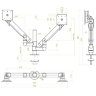 Кронштейн для мониторов ErgoFount DCS-201DG
