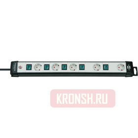 Удлинитель Brennenstuhl (5 розеток, 3 м, чёрно-белый), 1951550600