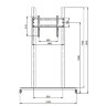 Стенд для телевизора ARTKRON PMW-75M (чёрный) 