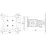 Кронштейн для мониторов ARTKRON​ 620W (чёрный) 