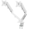 Кронштейн для двух мониторов Uniteki FMGT82W (белый)