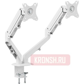 Кронштейн для двух мониторов Uniteki FMGT82W (белый)